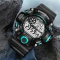 【Miga Plaza】Tactical watch multifunctional sports watch waterproof fall-proof luminous alarm clock electronic watch. 
