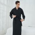 Bathrobe for Men Woman Long Absorbent Terry Bath Robe Kimono Men Towel Bathrobe Solid Sleepwear Women Dressing Gown. 