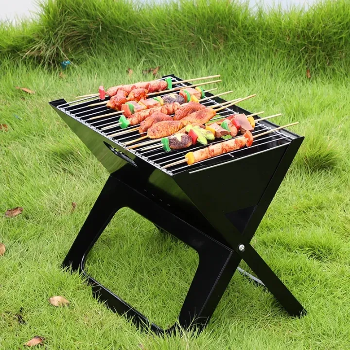 X-Grill Portable Charcoal BBQ Grill Portable X-Shape Charcoal Grill ...