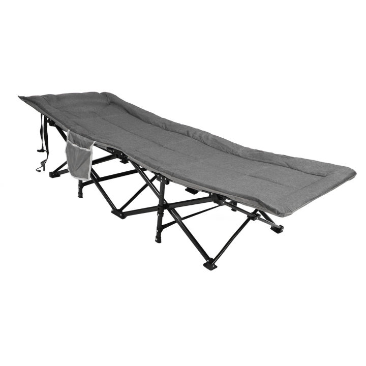 Portable Folding Camping Cot 3D Memory Pillow Folding Bed Outdoor Recliner Beds