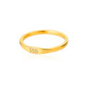 【Aingo】Simple Number Ring Men and Women Stainless Steel Ring 111 999 Angel Number Ring. 