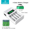DoomHot Electric Battery Charger 4 Slots Intelligent LED Indicator USB Charger Home Battery Charger Fast Intelligent 4 Slots LCD Battery Charger Fast Charging Adapter. 