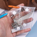 Mini Bag Transparent Coin Purse Keychain Pendant Square Pouch Organizer Key Lipstick Earphone Storage Bag. 