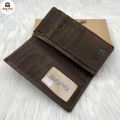 Full Leather Wallet Men Long Wallet Cow Leather Purse Man Dompet Lelaki Kulit Panjang. 