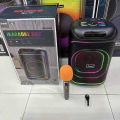 Brodu BTS-2285 8" Supper Bass Portable Wireless Bluetooth Speaker with Rechargable Wireless Mic RGB Light, FM Mic, FM, AUX, USB, SD Card, Karaoke Speaker with Mic Buffel Subwoofer Music Player Party Box BTS 2285 Partybox. 
