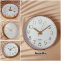 20cm Diameter Wall Clock Simple Style High-precision Battery Operated Round Hanging Clock Easy-to-Read Non-Ticking Quartz Clock Wall Decor. 