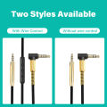 Gold plated 3.5mm To 2.5mm Jack Aux Cable For AKG Bose JBL Headphone Laptop Cell Phone Audio Socket Connector 3.5 2.5 mm Adapter. 