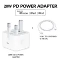 Genuine Apple iPhone 20W Power Adapter With USB Type-C to Lightning Fast Charging Cable For iPhone 16 15 14 13 12 11 Pro Max Xs Max XR 8 6 7 Plus Charger. 