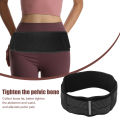 Sacroiliac Belt, Hip Brace Reflective Strip Size Adjustable Nylon Polyester Rubber for Exercise. 