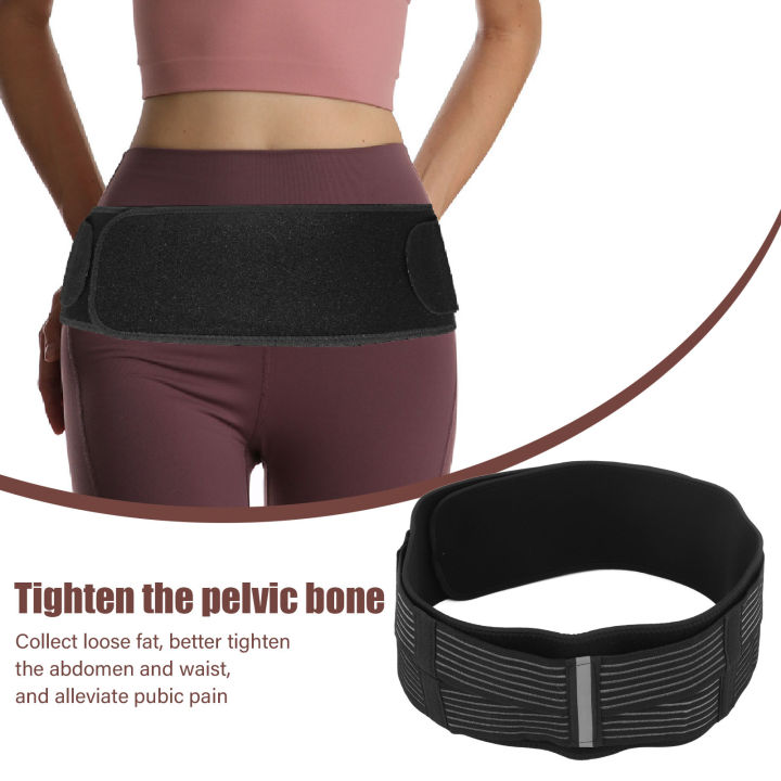 Sacroiliac%20Belt,%20Hip%20Brace%20Reflective%20Strip%20Size%20Adjustable%20Nylon%20Polyester%20Rubber%20for%20Exercise%20-%20Image%204