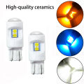 2Pieces(model：ice blue) T10 3030 6SMD W5W 168 Wedge Door Instrument Side Bulb Lamp Parking Light Position light DRL For Car motorcycle motor Auto LED. 