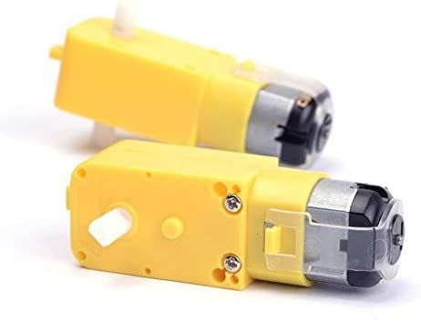 Your Bot Dc Bo Dual Shaft Smart Car Robot Gear Motor For Arduino (Yellow)