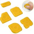 Caulk Tools Applying Grout Scraper Tool 5× Divisible Plastic Scraper Rubber Sheet Sealing Sewing Tool Silicone Device. 