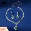Carat Faux Crystal Jewelry Set Sparkling Waterdrop Crystal Choker Necklace Earrings Set for Women 2pcs/set Wedding Jewelry Women Wedding Jewelry Set. 