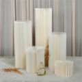Folding Paper Roman Column Ornaments Party Wedding DIY Decoration Dessert Cake Table Stand Columns Decoration Display Stand. 