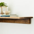 Mr Wood- 3Ft Stylish Solid Wood Floating Shelf/ Waterproof Wooden Shelf for Bathroom/ Bedside Shelf/ Kitchen Accessories Shelf/ Modern Shelves for Living Room. 