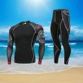 Swimsuit Men's Suit Sun Protection Long Sleeve Trousers Speed Dry Clothes Men Swimming Suit Shorts Anti-Embarrassment Swimsuit Men. 