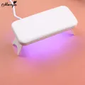 Monja 6W Mini Nail Art Dryer UV Gel Polish Fasting Curing Lamp Portable Folding LED USB Charge Home DIY Manicure Machines Tools. 