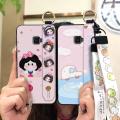 Back Cover protective Phone Case For Samsung Galaxy Xcover4/SM-G390 Shockproof Silicone Anti-knock Durable Lanyard Cute. 