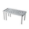 Designer Cabinet Shelf Multifunctional Expandable PP Stackable Counter Storage Shelf Kitchen Accessories. 