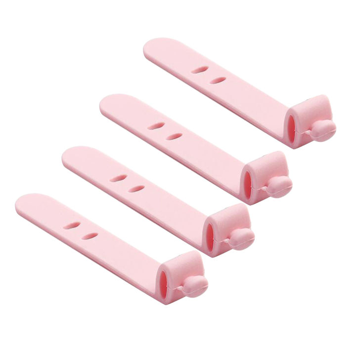 4Pcs%20Silicone%20Earphone%20Cable%20Winder%20Desktop%20Data%20Line%20Wire%20Cord%20Holder%20Organizer%20-%20Image%204
