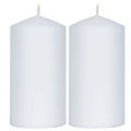 Pillar Candle White 2.5 x 4” - 05 NOS – 01 Pack. 