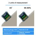 SHAHE 2-in 1 Magnetic Digital Level And Angle Finder Inclinometer Bevel Gauge With Hold Function Backlight And Magnetic Base. 