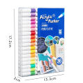 12-80 Color Marker Pen Quick Drying PVC Box Multi-material Materials Painting Combination Korean Stationery Art Supplies. 