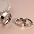 Soul Men 6mm Polish Flat 316L Stainless Steel Rings Male Female Wedding Engagement Band Classic Style Big Size 5 to 15. 