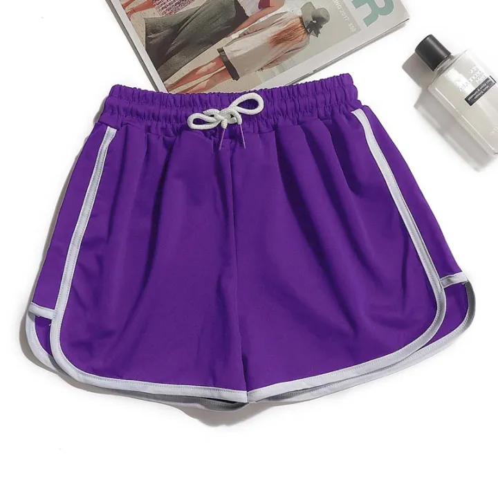 Women%20Shorts%20Summer%20High%20Elastic%20Lace%20Up%20Drawstring%20Wide%20Leg%20Sweat%20Short%20Fitness%20Running%20Shorts%20Loose%20Casual%20Large%20Sports%20Pants%20-%20Image%204