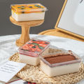 10sets Transparent Square Plastic Box Dessert Container Packaging Tiramisu Baking Box Cake Bowl Mousse Cake Box Wedding Party. 