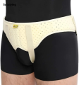 Sutuiying Hernia Belt Truss for Inguinal or Sports Hernia Support Brace Pain Relief Recovery Strap with 2 Removable Compression PadsHats Caps. 