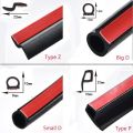 【Type Z】 Car 4 Meters Shape B P Big D Car Door Seal EPDM Rubber Noise Insulation Weatherstrip Soundproof Seal Strong. 