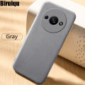 Biruiqu For Xiaomi Redmi A3 Shockproof Anti Slip Soft TPU Sandstone Matte Back Case Cover. 