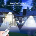 Auoyo Solar Powered Flood Light LED Solar Light Outdoor Rem-ote Control Waterproof Wall Solar Powered Flood Lamp For Garden Street Landscape Spotlight Multi-function Garden Lighting Street Lamp. 