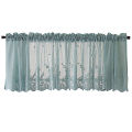 Modern Lace Hem Roman Short Window Curtain for Coffee Kitchen Cabinet e Decor. 