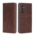 (New product) Cow Texture Magnetic Leather Phone Case For Samsung Galaxy A54 5G. 