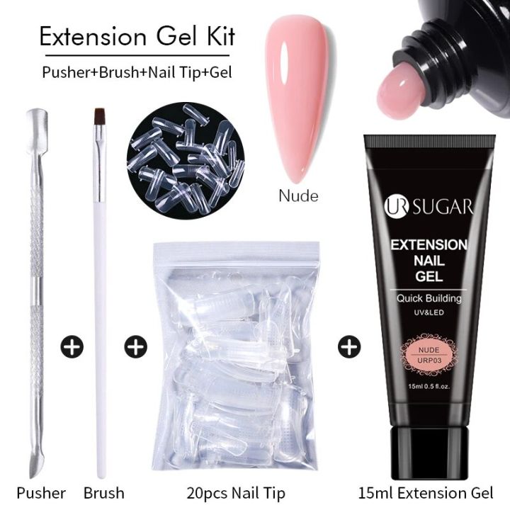 Nails%20UR%20SUGAR%2015ml%20Nail%20Extension%20Gel%20Kit%20Quick%20Building%20Hard%20Gel%20Acrylic%20Crystal%20White%20Nude%20Gel%20Nail%20Polish%20UV%20Construction%20Gel%20Set%20-%20Image%204