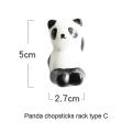 1pc Ceramic Chopsticks Holder Cute Dragon/pandan Shape Chopstick Stand Rest Rack Spoon Fork Holder For Dinner Table Decor. 