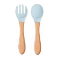 【hot】 Baby Wooden Spoon Silicone Baby Feeding Spoon Soft Spoon Infant Tableware Utensil Children Cutlery Toddler Feeding Accessories. 