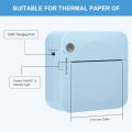 Portable Mini Printer Pocket Student Error Photo Text Barcode Printer Supports Network Printing, 200dpi. 