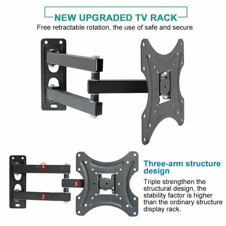 TV%20Wall%20Mount%20Bracket%2032-55%20Inch%20LED%20LCD%20Full%20Motion%20TV%20Bracket%20Wall%20Mount%20Fully%20Adjustable%20Rotatable%20Stand%2032%2040%2042%2043%2050%2055%20inch%20-%20Image%205