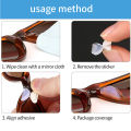 1pair Adhesive Silicone Non-slip Stick on Nose Pads for Eyeglasses Sunglasses. 