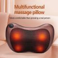 Electric Neck Massage Pillow, Shiatsu Back and Neck Massager with Heating 4 Nodes, Deep Tissue Neck Massager Pillow for Shoulder Office Chair and Car. 