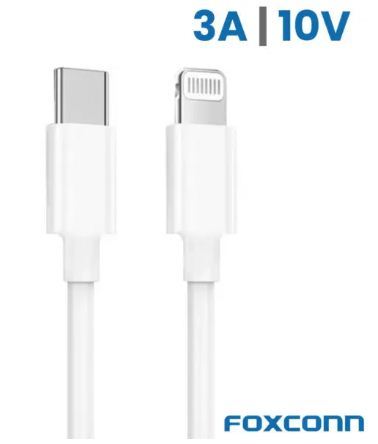 Charging Lightning to Type C data Cable by Foxconn (white)