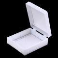 Plastic Microscope Glass Slide Box 25pcs Biological Slices Storage Case Holder. 