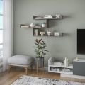 Modern Wall Fixture accent shelf brings clean lines and architectural style to any blank wall in your Home,Office,StudyHall. 
