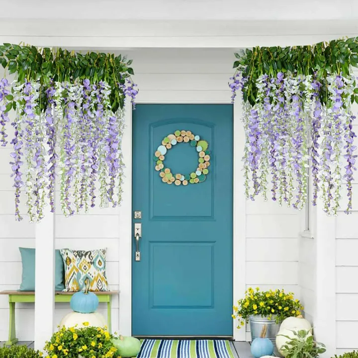 1%20Piece%20%20Vine%20Garland%20Silk%20Hanging%20Ceiling%20Decoration%20Wisteria%20Leaf%20Flower%20Wisteria%20Flower%20-%20Image%206