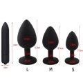 18+ Silicone Anal Plug Jewellery And Bullet Vibrator Set Adult Sex Toys. 