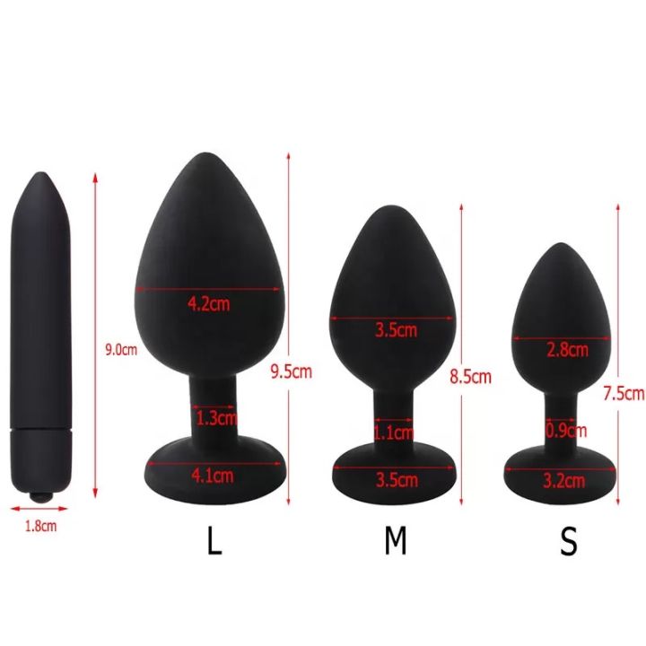 18+%20Silicone%20Anal%20Plug%20Jewellery%20And%20Bullet%20Vibrator%20Set%20Adult%20Sex%20Toys%20-%20Image%205